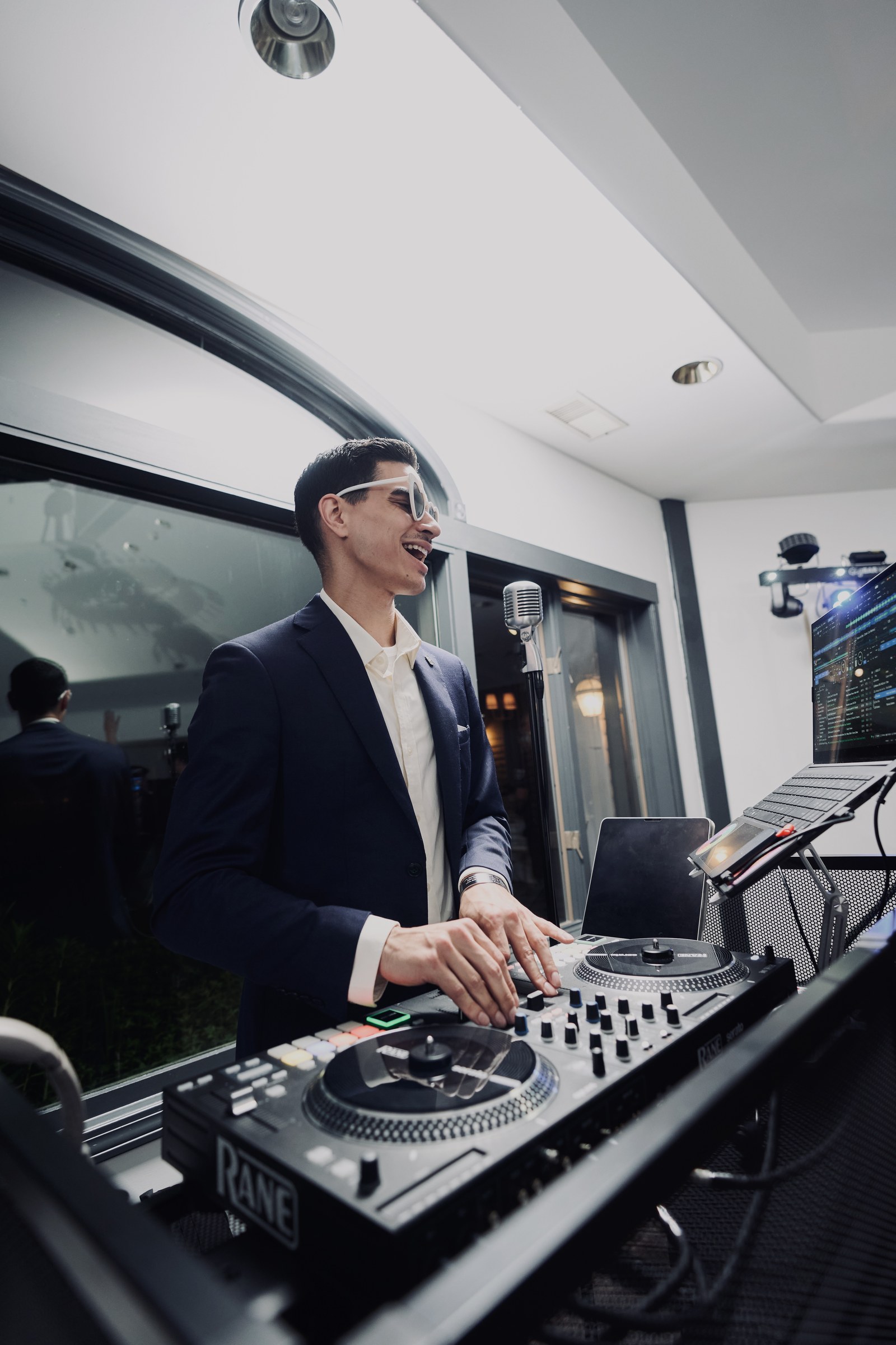 DJ KEVIN mixing at a live event